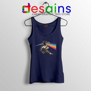 Cosmic Floyd Navy Tank Top Art Pink Floyd Rock Band Tank Tops S-3XL