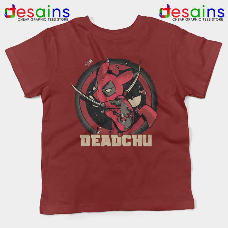 Deadchu Deadpool Pikachu Kids Tshirt Funny Pokemon Youth Tee Shirts