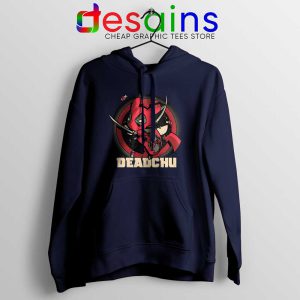 Deadchu Deadpool Pikachu Navy Hoodie Pokemon Deadpool Hoodies