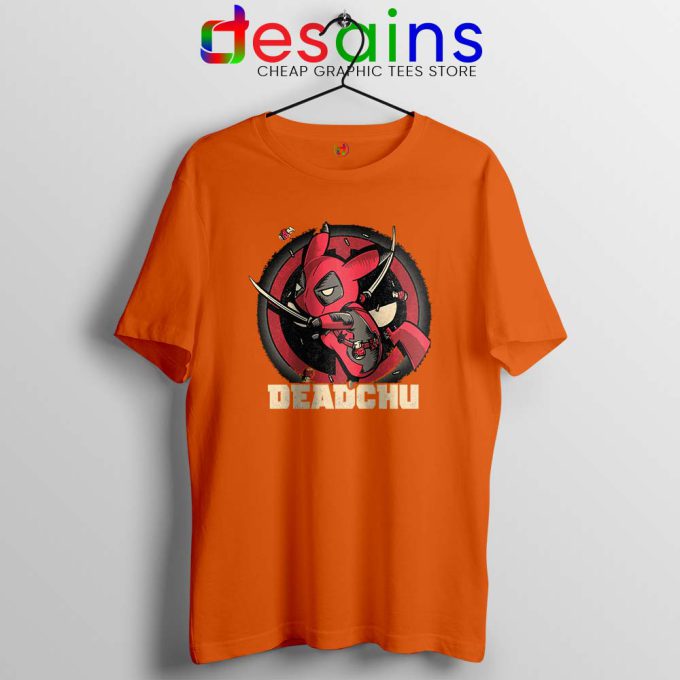 Deadchu Deadpool Pikachu Orange Tshirt Pokemon Deadpool Tee Shirts