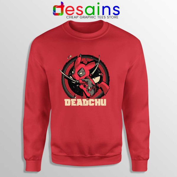 Deadchu Deadpool Pikachu Red Sweatshirt Pokemon Deadpool Sweater