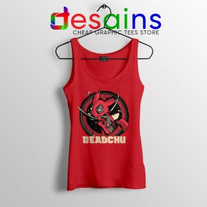 Deadchu Deadpool Pikachu Red Tank Top Pokemon Deadpool Tops S-3XL