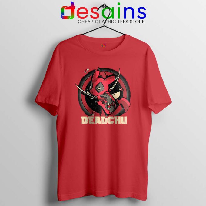 Deadchu Deadpool Pikachu Red Tshirt Pokemon Deadpool Tee Shirts