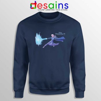 Elsa Frozen 2 Attack Navy Sweatshirt Disney Frozen Sweater S-3XL