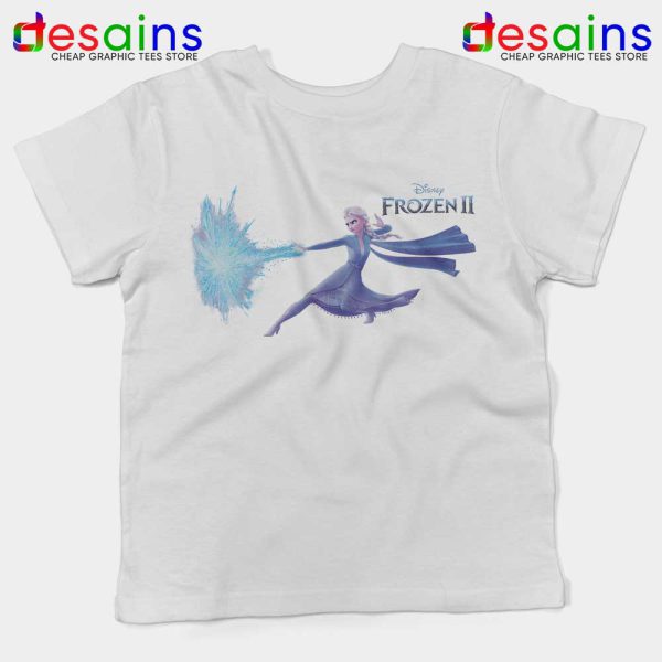 Elsa Frozen 2 Attack White Kids Tshirt Disney Frozen Youth Tee Shirts