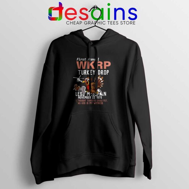 First Anual WKRP Turkey Drop Hoodie Thanksgiving 3