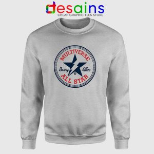 Flash Barry Allen All Star Sport Grey Sweatshirt Converse Logo Sweater
