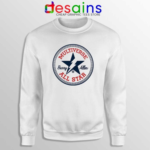 Flash Barry Allen All Star Sweatshirt Converse Logo Sweater S-3XL