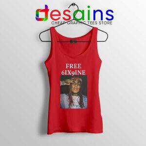 Free 6ix9ine Petition Red Tank Top Tekashi 6ix9ine Tops Size S-3XL