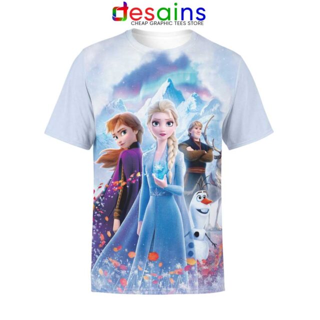 Frozen 2 Disney Tshirt Full Print Designs Movie Merch
