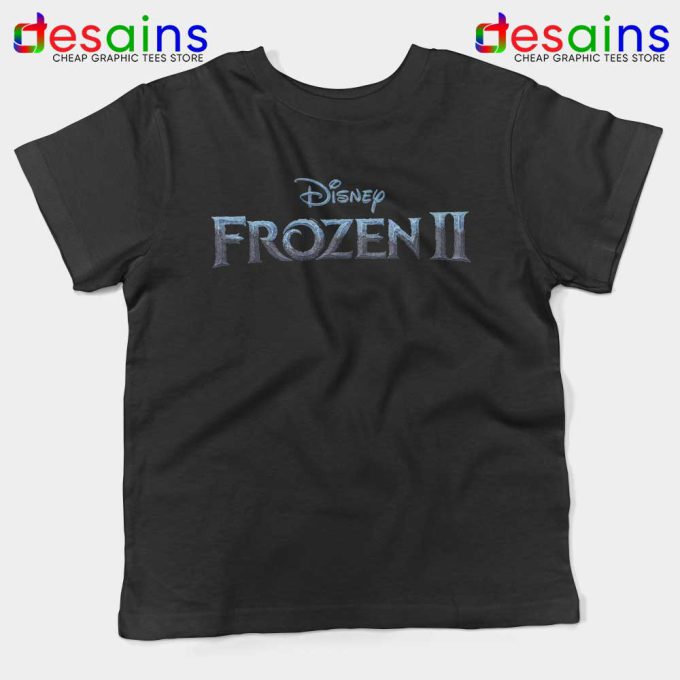 Frozen 2 Logo Kids Tshirt Prints Custom Youth Tee Shirts Dinsey Frozen