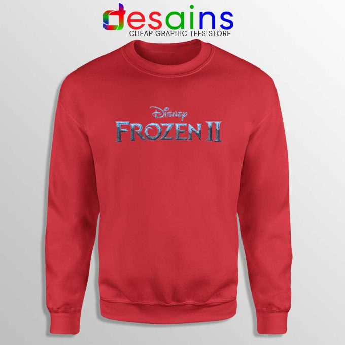 Frozen 2 Logo Red Sweatshirt Custom Sweater Dinsey Frozen S-3XL