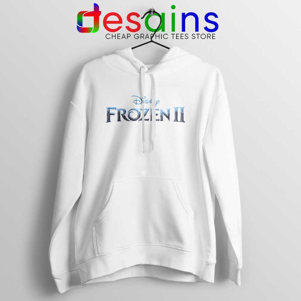 Frozen 2 Logo White Hoodie Custom Print Hoodies Dinsey Frozen S-3XL