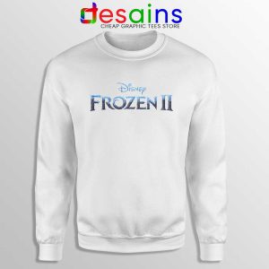 Frozen 2 Logo White Sweatshirt Custom Sweater Dinsey Frozen S-3XL