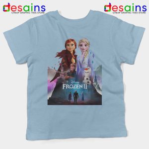 Frozen 2 Poster Art Kids Tshirt Dinsey Frozen Film Youth Tee Shirts