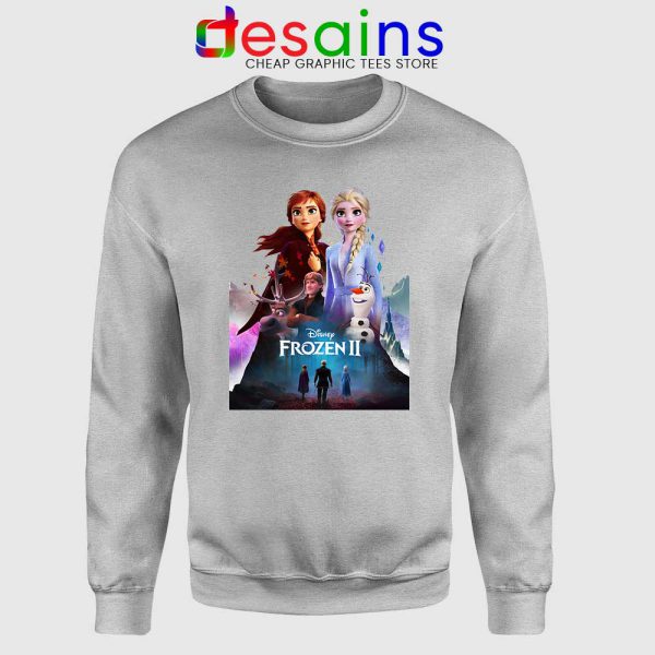 Frozen 2 Poster Art Sport Grey Sweatshirt Dinsey Frozen 2 Sweater