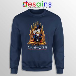 Game of Coins DuckTales Navy Sweatshirt Game Of Thrones DuckTales