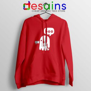 Ghost Boo Red Hoodie Ghost Of Disapproval Hoodies Halloween S-2XL