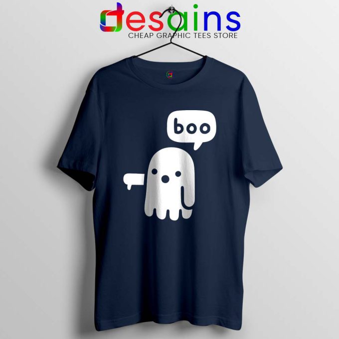 Ghost Boo Red Navy Tshirt Ghost Of Disapproval Tee Shirts Size S-3XL