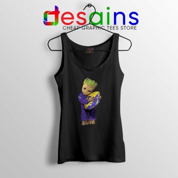 Groot I Love Baltimore Ravens Black Tank Top Guardians of the Galaxy NFL
