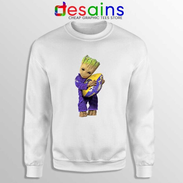 Groot I Love Baltimore Ravens Sweatshirt