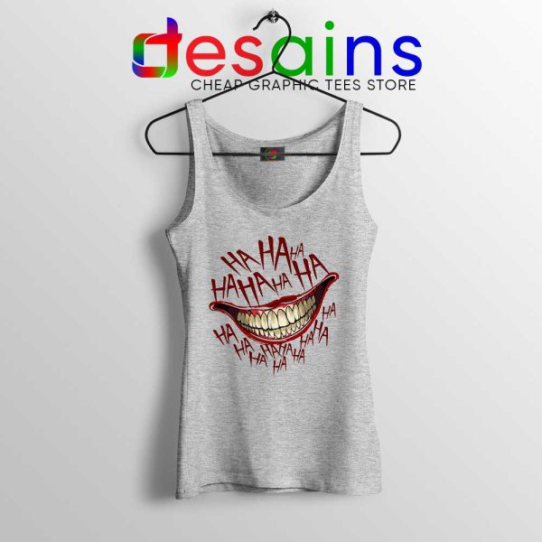 HAHAHA Joker Smile Sport Grey Tank Top Joker 2019 Film Tank Tops