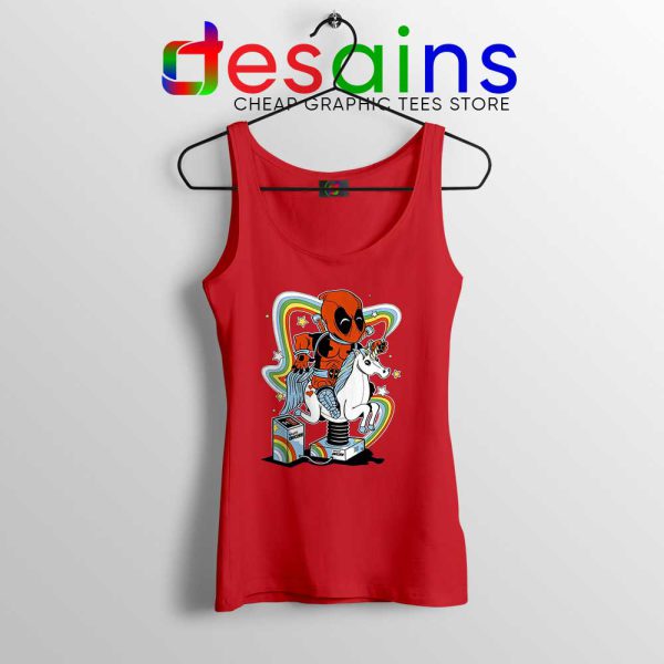 Happy Unicorn Deadpool Tank Top Cheap Deadpool Tank Tops S-3XL