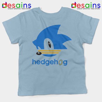 Hedgehog Sonic Light Blue Kids Tshirt Sonic the Hedgehog Youth Tees
