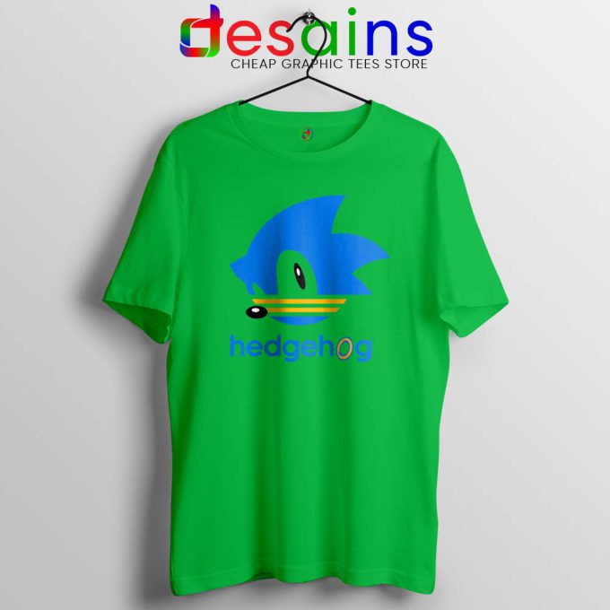 Hedgehog Sonic Lime Green Tshirt Sonic the Hedgehog Tee Shirts S-3XL