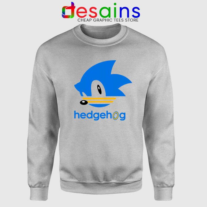 Hedgehog Sonic Sport Grey Sweatshirt Sonic the Hedgehog Sweater
