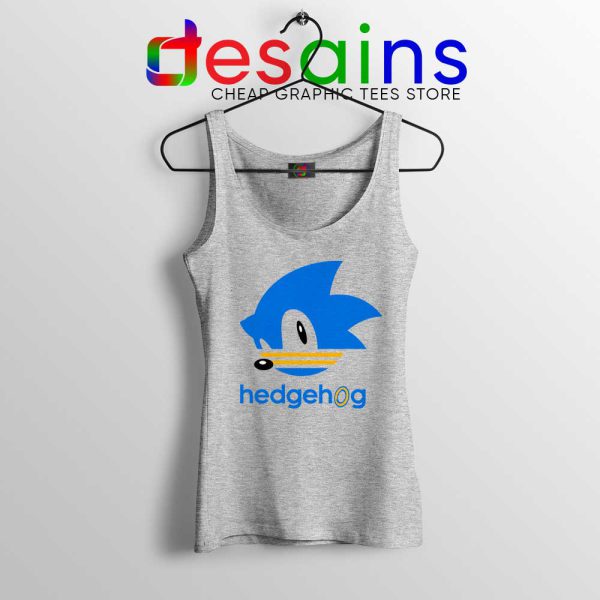 Hedgehog Sonic Sport Grey Tank Top Sonic the Hedgehog Tops S-3XL