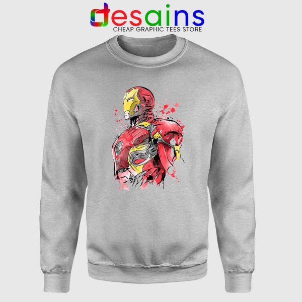 Iron Man Hurt Sport Grey Sweatshirt Hurt Tony Stark Sweater S-3XL