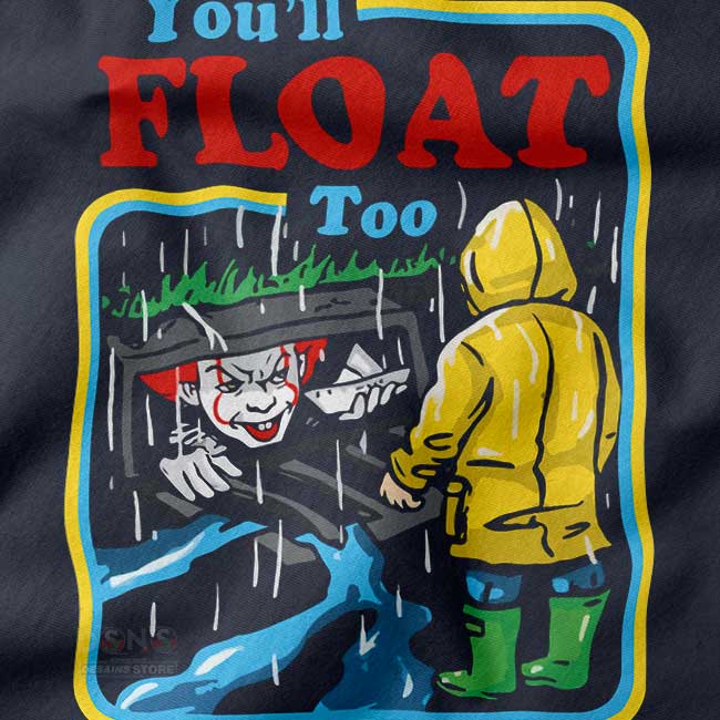 It Movie Pennywise Hoodie - Retro Comic Style Horror