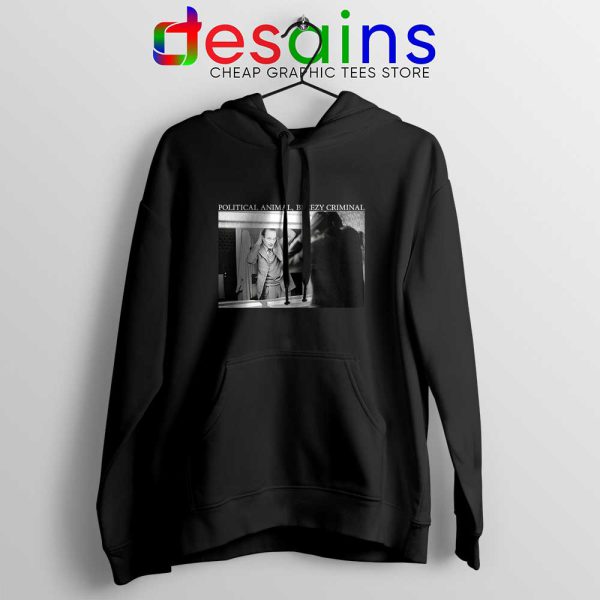 Jacques Chirac Political Animal Black Hoodie Breezy Criminal Hoodies