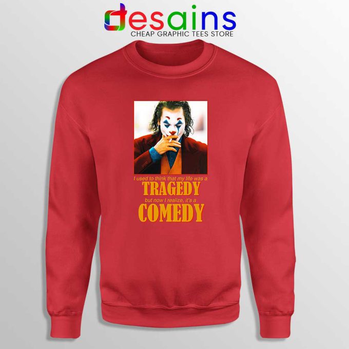 Joker 2019 Arthur Fleck Red Sweatshirt Joker Film Sweater S-3XL