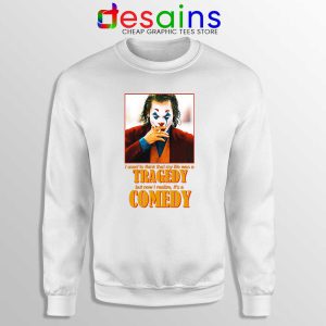 Joker 2019 Arthur Fleck White Sweatshirt Joker Film Sweater S-3XL