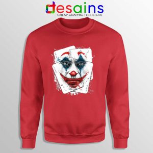 Joker Card Arthur Fleck Red Sweatshirt Joker 2019 Film Sweater S-3XL