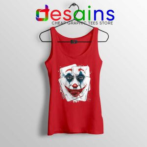 Joker Card Arthur Fleck Red Tank Top Joker 2019 Film Tops Size S-3XL