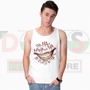 Joker Crazy Laugh Evil Grin Tank Top