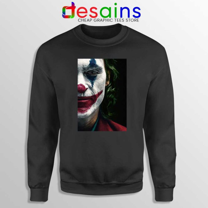Joker Face Poster Black Sweatshirt Film Joker 2019 Sweater S-3XL