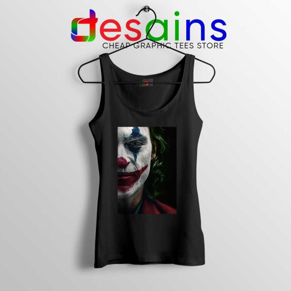 Joker Face Poster Black Tank Top Film Joker 2019 Tank Tops S-3XL