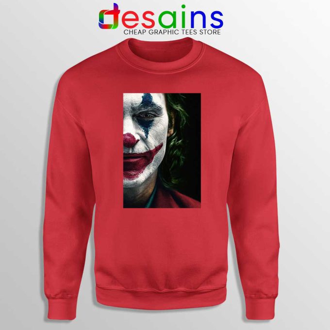 Joker Face Poster Red Sweatshirt Film Joker 2019 Sweater S-3XL