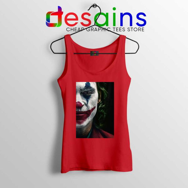 Joker Face Poster Red Tank Top Film Joker 2019 Tank Tops S-3XL