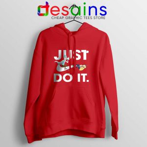 Just Do It Rick and Morty Red Hoodie American Sitcom Hoodies S-2XL