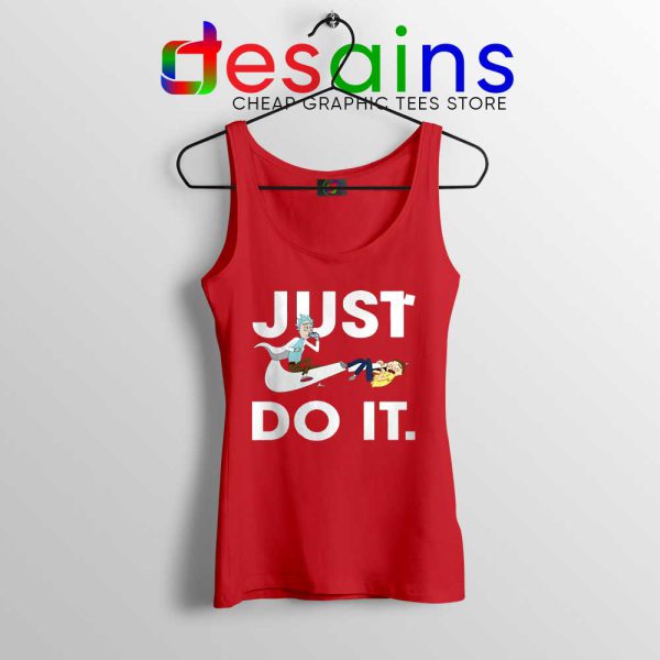 Just Do It Rick and Morty Red Tank Top American Sitcom Tank Tops S-3XL