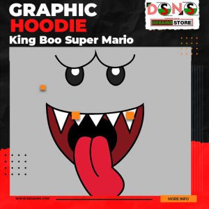 King Boo Super Mario Graphic Hoodie - Ghosts Mario and Yoshi 3