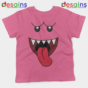 King Boo Super Mario Pink Kids Tshirt Ghosts Mario and Yoshi Youth Tees