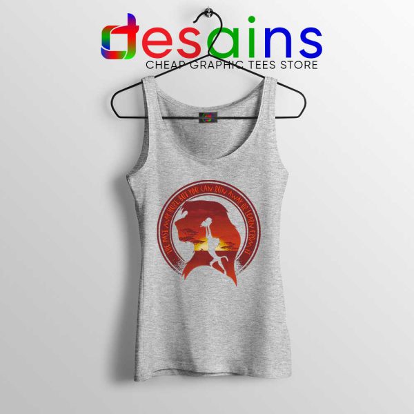 Learn From It The Lion King Sport Grey Tank Top Quotes Disney Tops