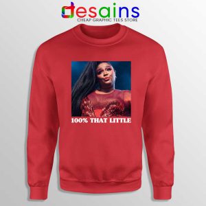 Lizzo That Little Red Sweatshirt Lizzo American Singer Sweater S-3XL