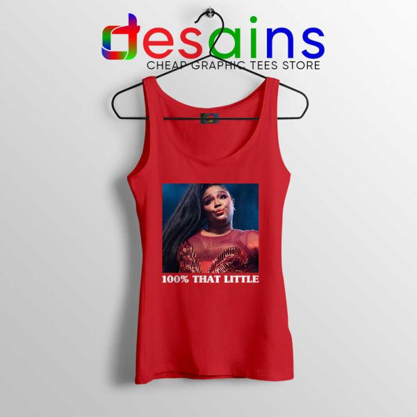 Lizzo That Little Red Tank Top Lizzo American Singer Tank Tops S-3XL